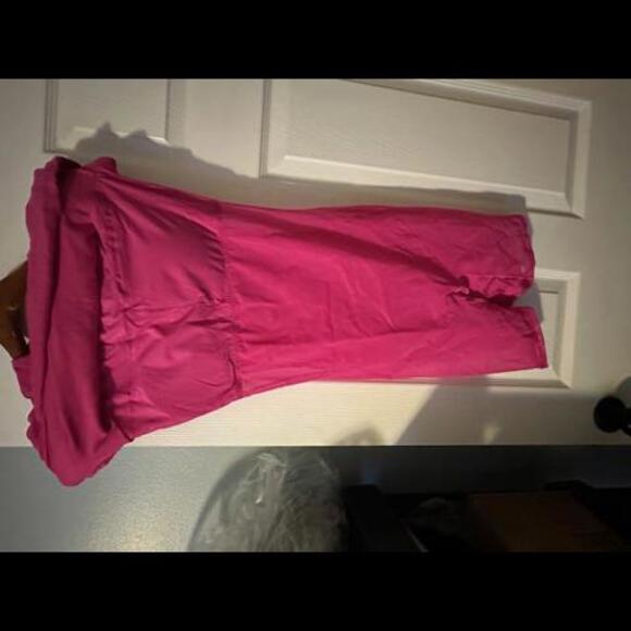 NWT Pink Popilush Shapewear Modal Crew Neck Slimming Maxi Dress, Size Large - Picture 6 of 9